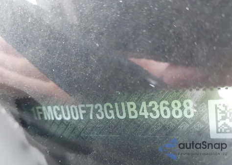 2016 Ford Escape S из США, поврежденный, VIN 1FMCU0F73GUB43688